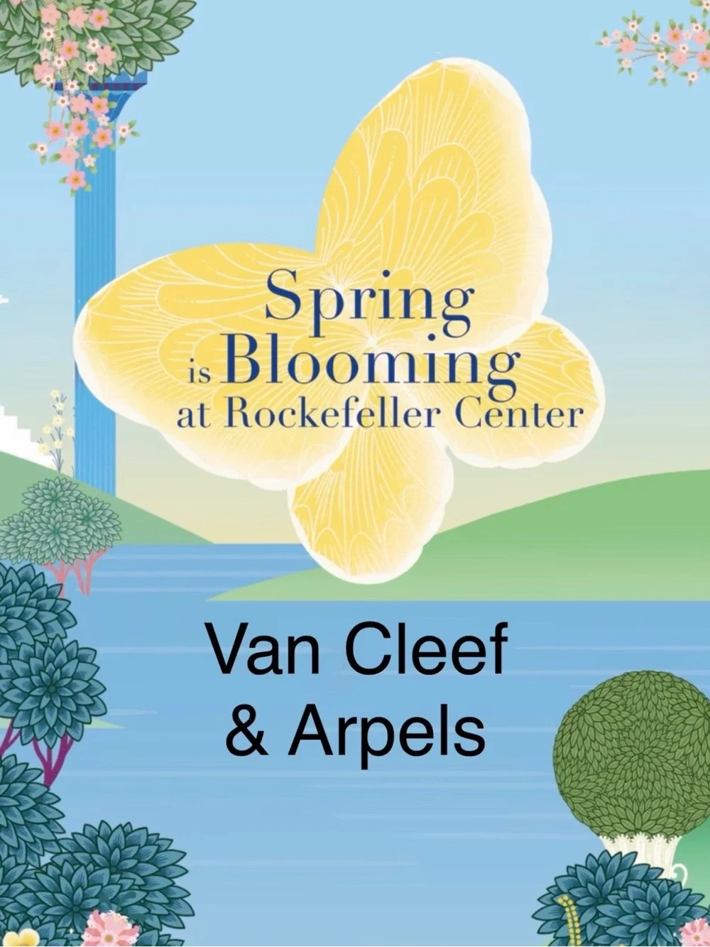 VAN CLEEF & ARPELS SET OF 21 POSTCARDS ROCKEFELLER CENTER SPRING 2026